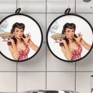 Pannenlappen met vintage print