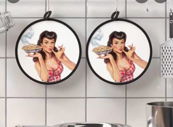 Pannenlappen met vintage print
