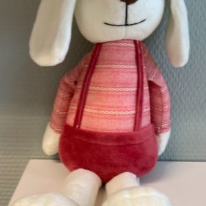 Leuke knuffel heerlijk zacht in rode kleding