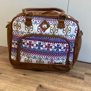 Leuke en ruime tas met noorse print