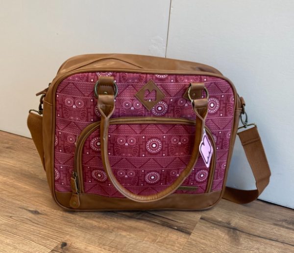 Leuke ruime tas paars met print - Afbeelding 5