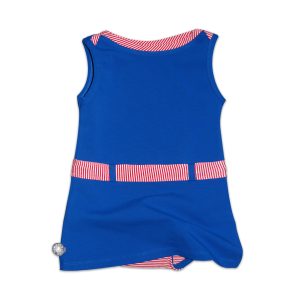 Tromper Blauw Jurkje en romper in een  maat 62-68