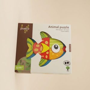 Educatief speelgoed puzzel in de vorm van een vis