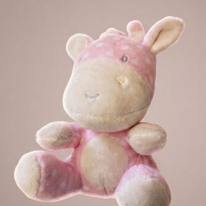 Gifts of Keel Toys knuffel Giraffe roze met witte stip