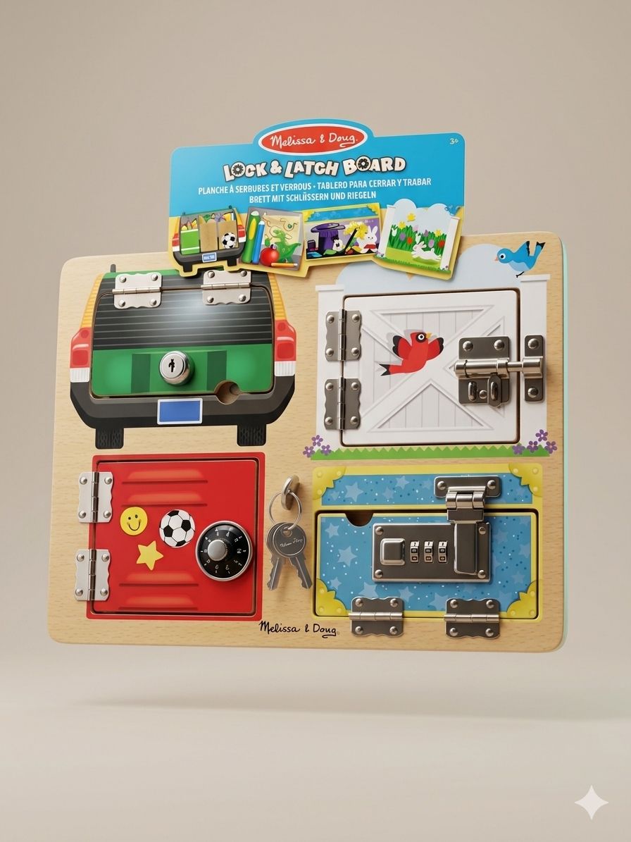 Melissa & Doug Lock &Latch Board