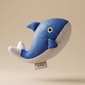 Badspeeltje/spons in walvis vorm